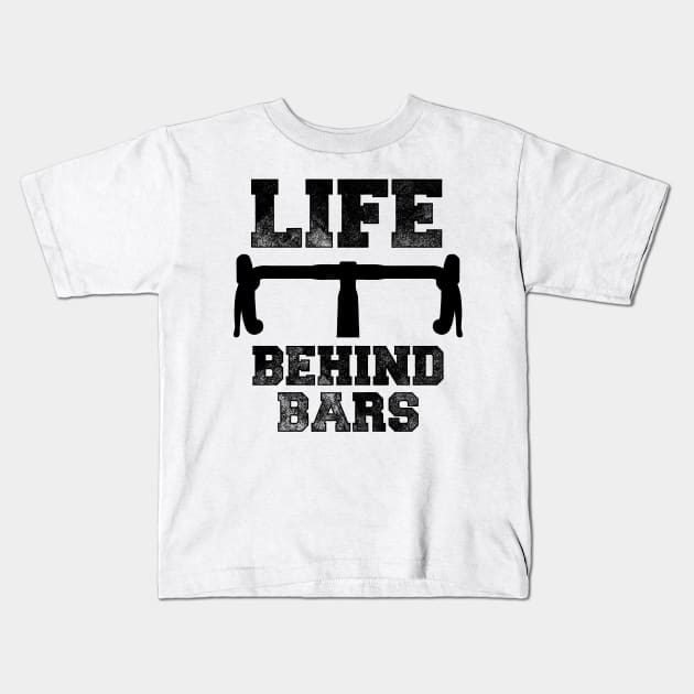 Life Behind Bars Bicycle Tshirt Kids T-Shirt by zurcnami